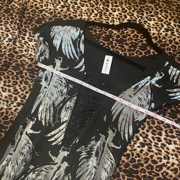 Buddhist Punk beaded deep v-neck - Picture 3 of 4